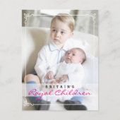 Royal Children - George & Charlotte Briefkaart (Voorkant)