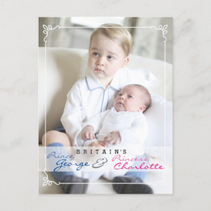 Royal Children - George & Charlotte Briefkaart
