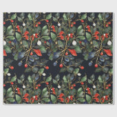 Royal Christmas mistletoe naadloos patroon BIG Cadeaupapier (Vlak)
