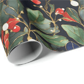 Royal Christmas mistletoe naadloos patroon BIG Cadeaupapier (Rol Hoek)