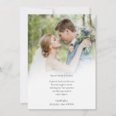 Royal Classic Gold Wedding Flat Bedankt Kaart (Achterkant)