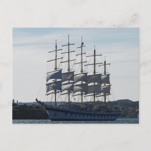 Royal Clipper under Sail Briefkaart (Voorkant)