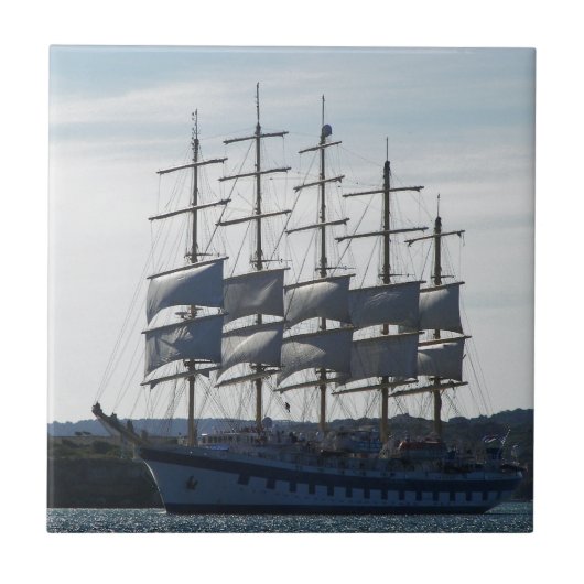 Royal Clipper under Sail Tegeltje (Voorkant)