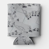 Royal Club Flush Poker Cards Pattern Blikjeskoeler (Voorkant)