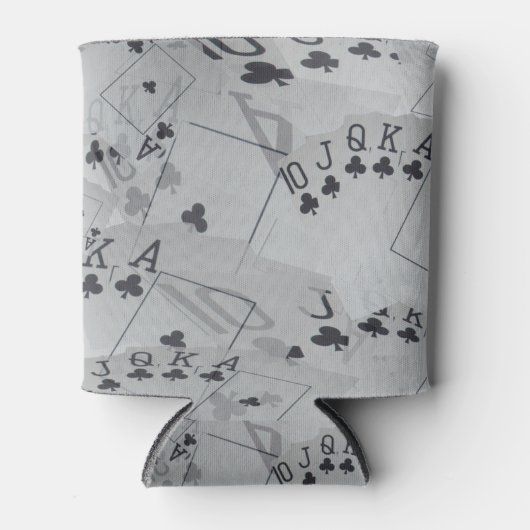 Royal Club Flush Poker Cards Pattern Blikjeskoeler (Voorkant)