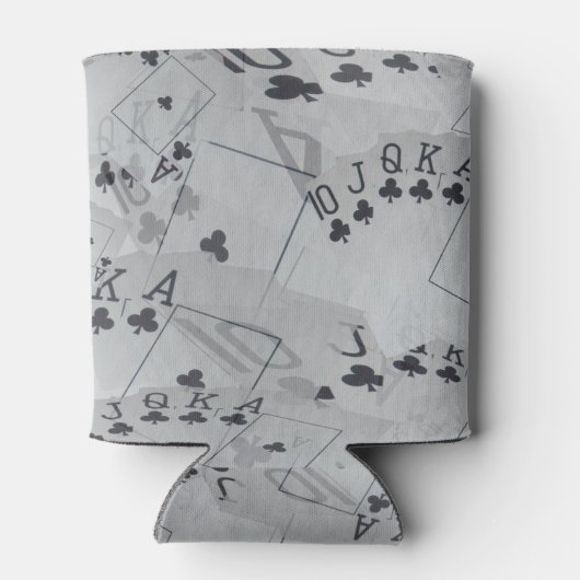 Royal Club Flush Poker Cards Pattern Blikjeskoeler (Achterkant)