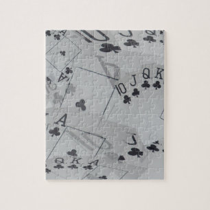 Royal Club Flush Poker Cards Pattern Legpuzzel