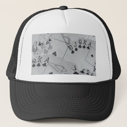 Royal Club Flush Poker Cards Pattern Trucker Pet (Voorkant)