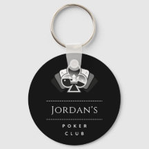 Royal Club Poker Night Casino Black & White Name