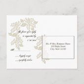 Royal Coach Wedding Reactie Uitnodiging Briefkaart (Achterkant)