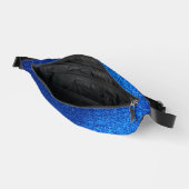 Royal Cobalt Navy Blue Glitter Glam Mode Luxe Heuptasje (Open)