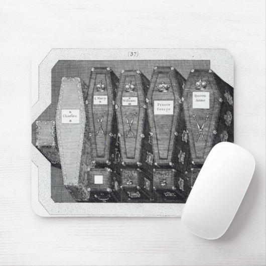 Royal Coffins in Westminster Abbey Muismat (Met muis)