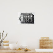 Royal Coffins in Westminster Abbey Poster (Keuken)