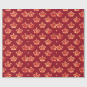Royal Collectie Gold en Red Crown Cadeaupapier (Vlak)