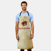 Royal Cooking All-Over Print Schort. Schort (Gedragen)