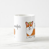 Royal corgi-hond gepersonaliseerd koffiemok (Center)
