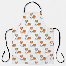 Royal corgi-hond gepersonaliseerd schort