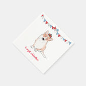 Royal corgi party napkin servet (Hoek)
