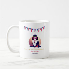 Royal Coronation King Charles Dog - Aangepaste tek Koffiemok