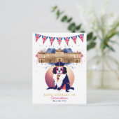 Royal Coronation King Charles Dog Funny Briefkaart (Staand voorkant)
