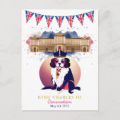 Royal Coronation King Charles Dog Funny Briefkaart (Voorkant)