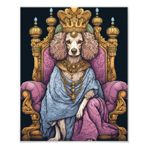 Royal Coronation King Charles Dog Funny Foto Afdruk