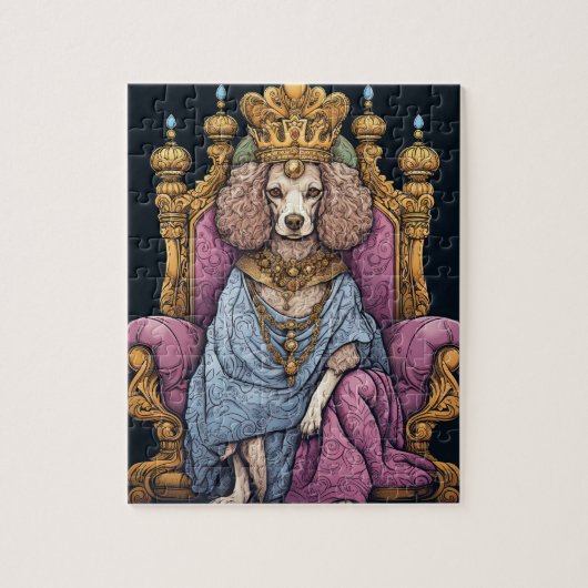 Royal Coronation King Charles Dog Funny Legpuzzel (Verticaal)