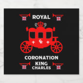 Royal Coronation King Charles III Likeurfles Etiket (Enkel label)