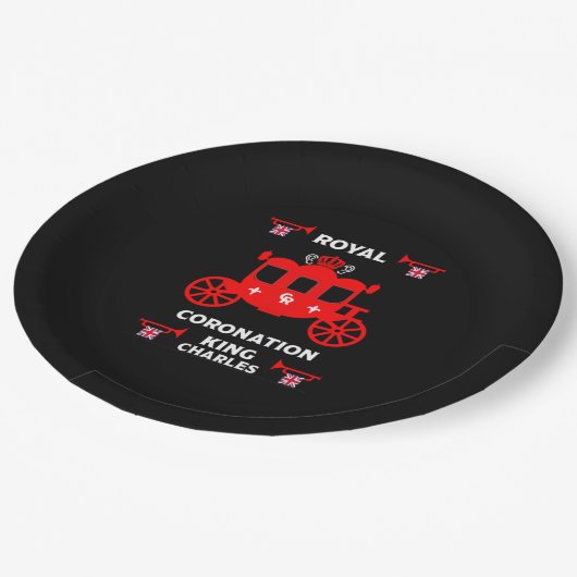 Royal Coronation King Charles III Papieren Bordje (Gekanteld)