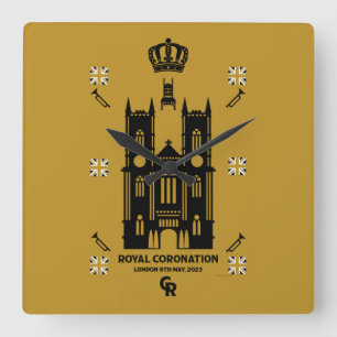 Royal Coronation Westminster Abbey Vierkante Klok