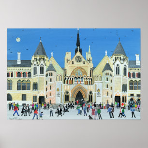 Royal Courts of Justice London 1994 Poster
