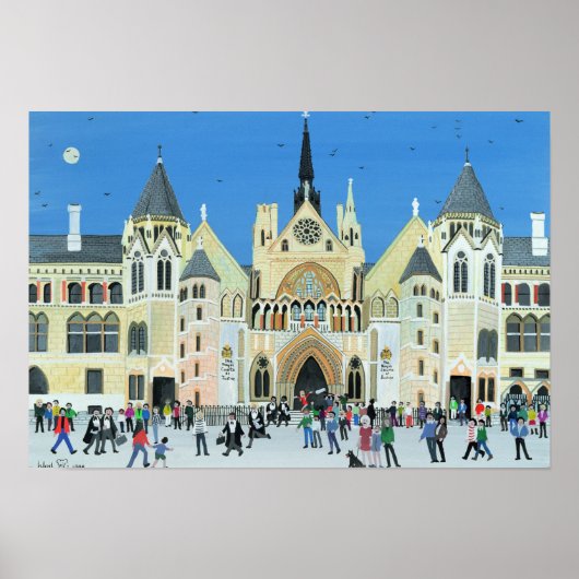 Royal Courts of Justice London 1994 Poster (Voorkant)