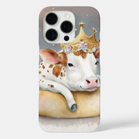 Royal Cow Dreaming on Cheese Throne                Case-Mate iPhone Case (Achterkant)