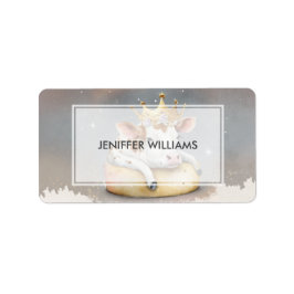 Royal Cow Dreaming on Cheese Throne                Etiket