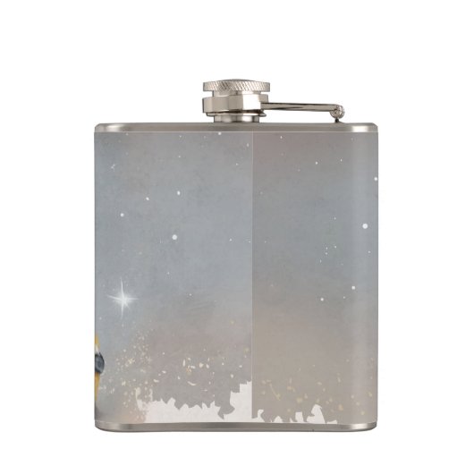 Royal Cow Dreaming on Cheese Throne                Heupfles (Achterkant)