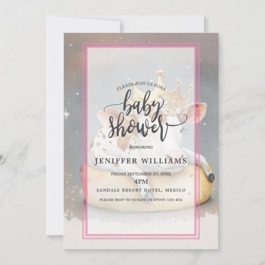 Royal Cow Dreaming on Cheese Throne                Kaart (Voorkant)