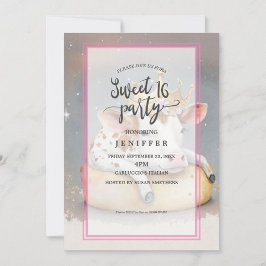 Royal Cow Dreaming on Cheese Throne                Kaart (Voorkant)