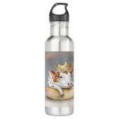 Royal Cow Dreaming on Cheese Throne          Waterfles (Voorkant)