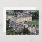 Royal Crescent Bath, Verenigd Koninkrijk Briefkaar Briefkaart (Voorkant / Achterkant)