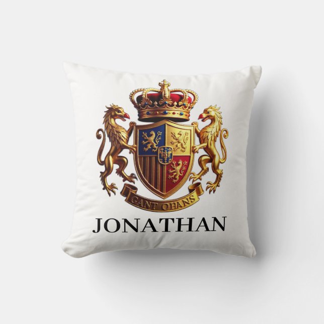 Royal Crest Gold – Majestueus Prestige met Identit Kussen (Voorkant)