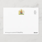 Royal Crest on Union Jack Flag Briefkaart (Achterkant)
