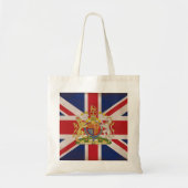 Royal Crest on Union Jack Flag Tote Bag (Voorkant)