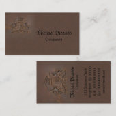 Royal Crest ~ Visitekaartje Regal Bronzen Logo (Voorkant / Achterkant)