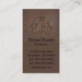 Royal Crest ~ Visitekaartje Regal Bronzen Logo (Achterkant)