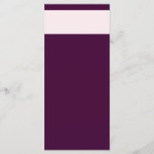 Royal Crimson Typografie Bruiloft Menu Kaart (Achterkant)