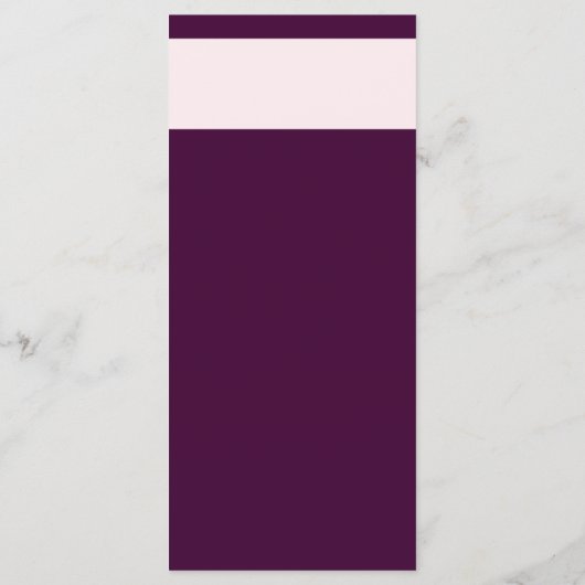 Royal Crimson Typografie Bruiloft Menu Kaart (Achterkant)