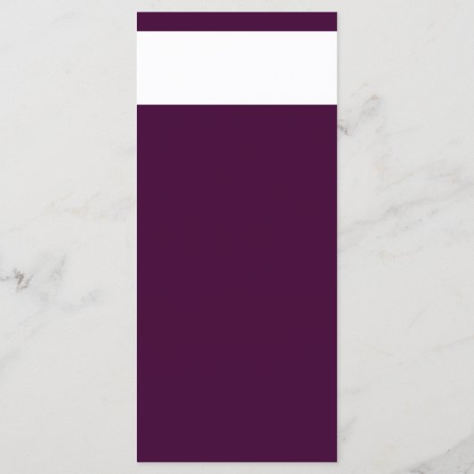 Royal Crimson Typografie Bruiloft Menu Kaart (Achterkant)