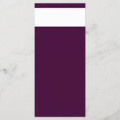 Royal Crimson Typografie Huwelijksmenu Kaart (Achterkant)