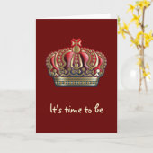 Royal Cross Crown - Gold Blue Red Kaart (Gele Bloem)