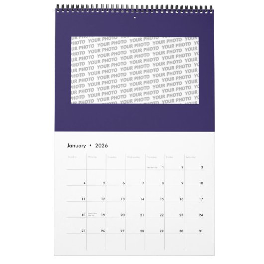 Royal Cross Crown - Gold Blue Red Kalender (Jan 2026)
